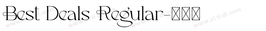 Best Deals Regular字体转换